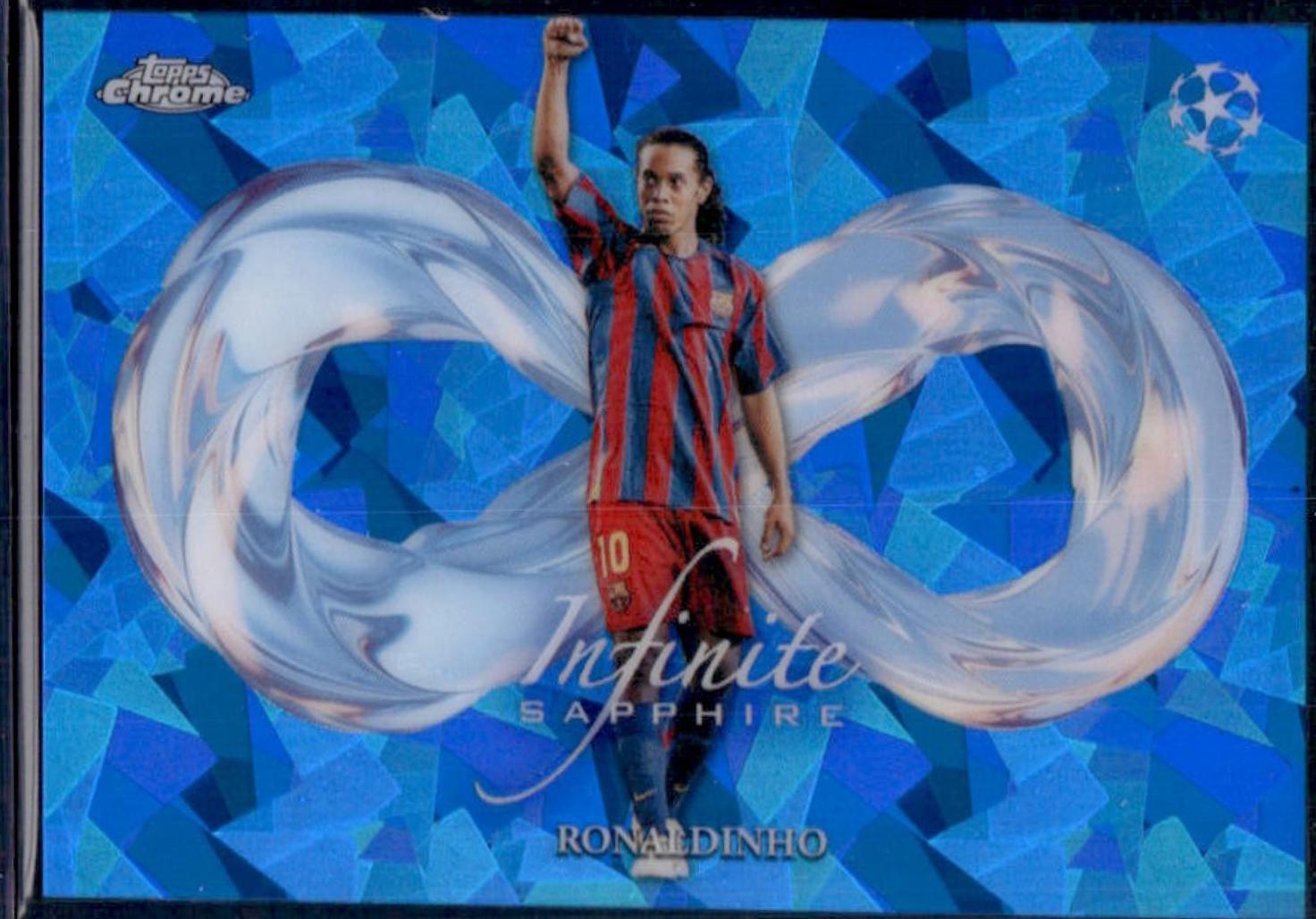 Ronaldinho #IS-3 2025 Topps Chrome UEFA Sapphire Infinite
