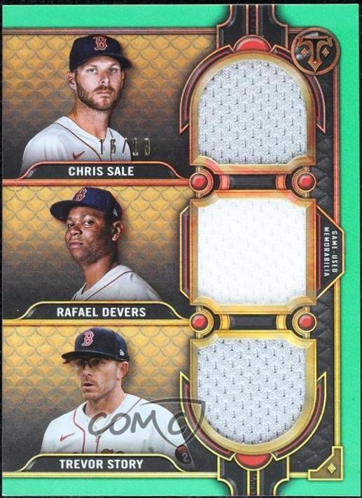 Trevor Story, Chris Sale, Rafael Devers [Emerald] #RCC-SDS