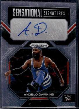 Angelo Dawkins #SN-AGD Wrestling Cards 2023 Panini Prizm WWE Sensational Signatures