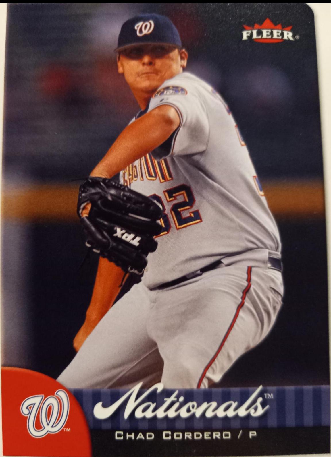 Chad Cordero #1 Baseball Cards 2007 Fleer