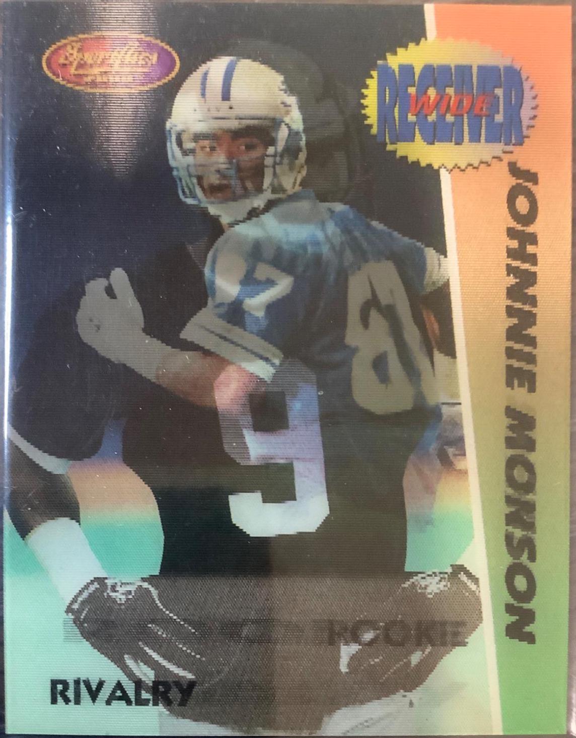 Johnnie Morton / Charles Johnson #RR5 Football Cards 1994 Sportflics Rookie Rivalry