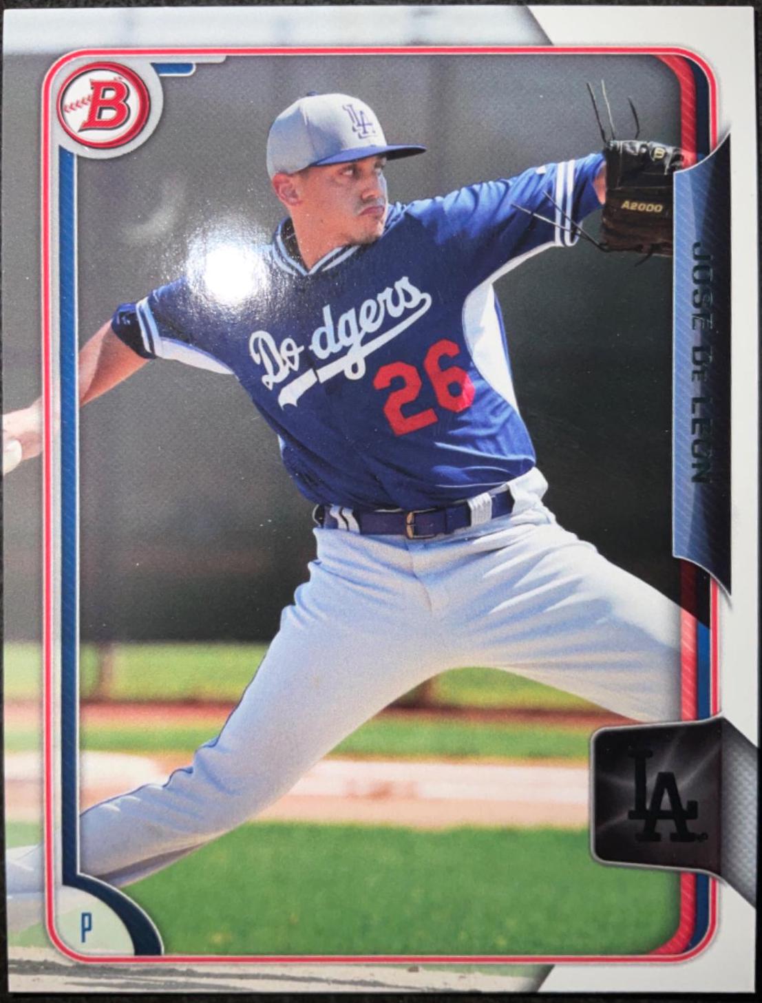 Jose De Leon #97 Baseball Cards 2015 Bowman Draft Chrome