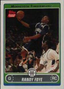 Randy Foye #250 Basketball Cards 2006 Topps