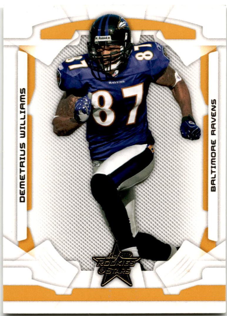 Demetrius Williams #9 Football Cards 2008 Leaf Rookies & Stars