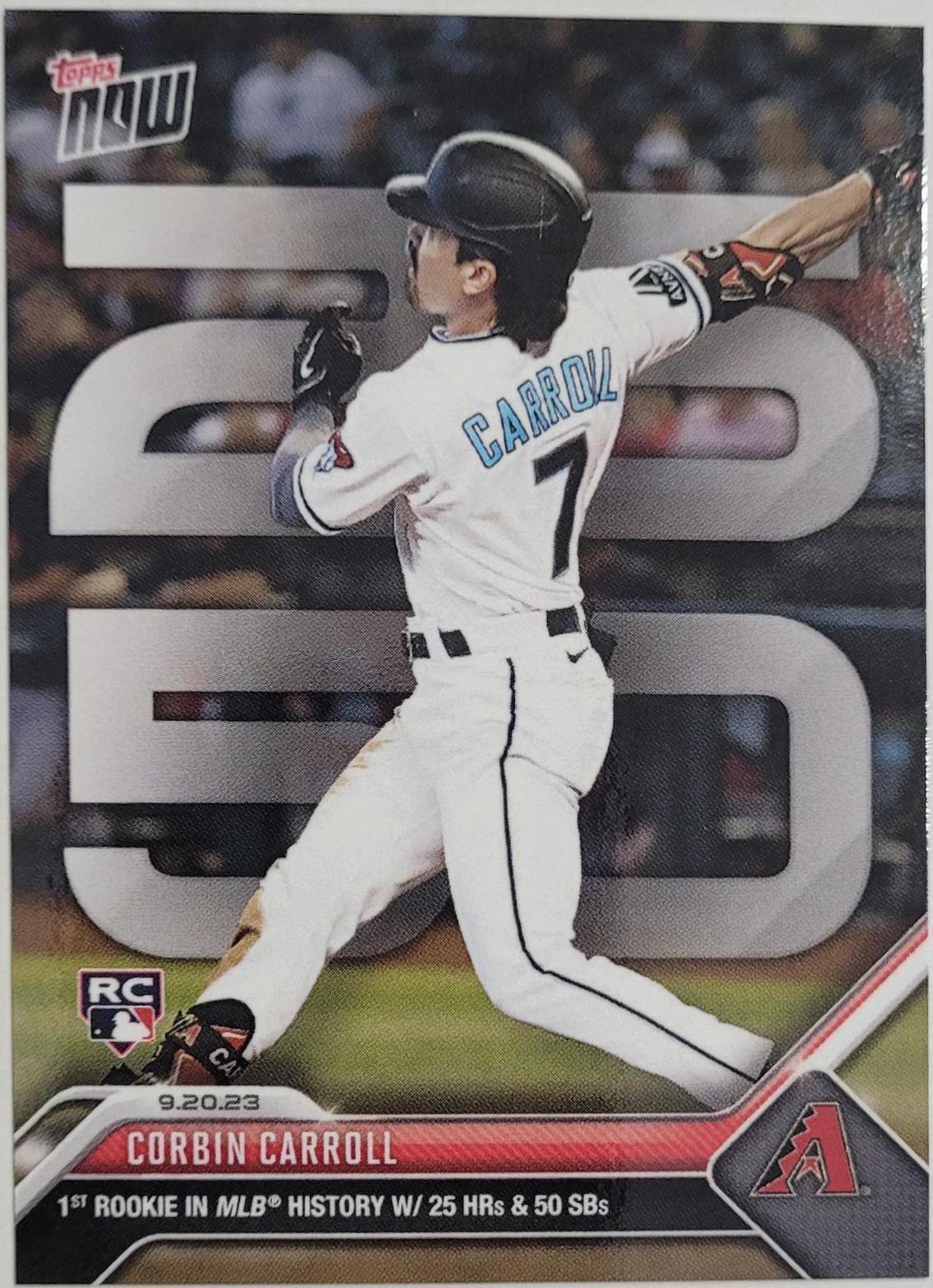 Corbin Carroll Baseball Cards 2023 Topps Now