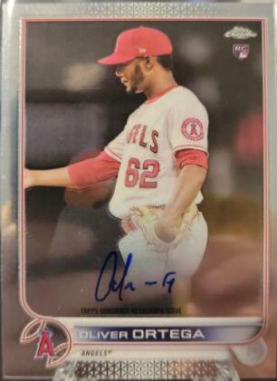 Oliver Ortega #RA-OO Baseball Cards 2022 Topps Chrome Rookie Autographs