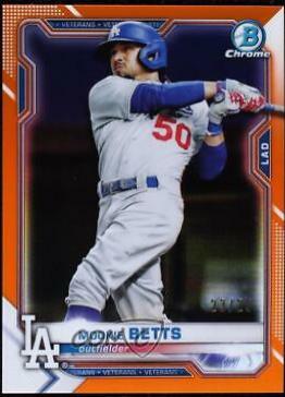 Mookie Betts [Orange Refractor] #86