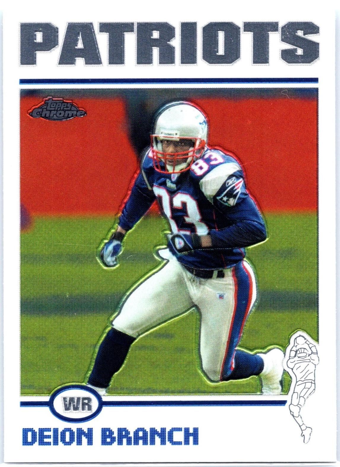 Deion Branch #62 2004 Topps Chrome Football
