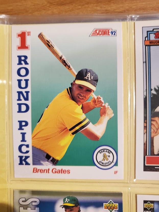 Brent Gates #805 Baseball Cards 1992 Score