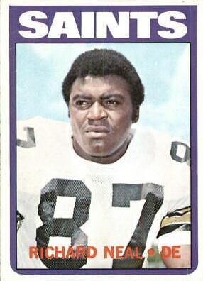 Richard Neal #87 Football Cards 1972 Topps