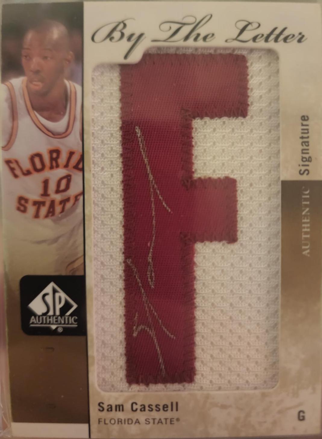 Sam Cassell #BL-SC 2011 Sp Authentic By The Letter Autographs Basketball