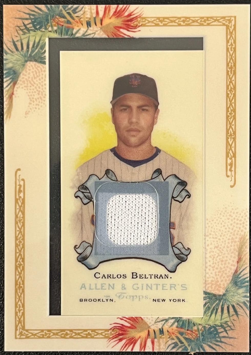 Carlos Beltran #AGRCB 2006 Topps Allen & Ginter Framed Relics Baseball