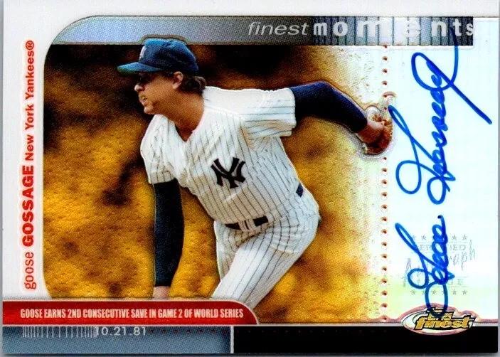 Goose Gossage #FMA-GG Baseball Cards 2003 Finest Moments Autographs
