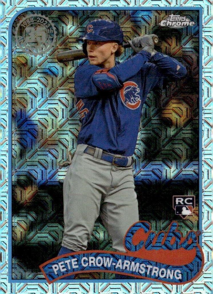 Pete Crow-Armstrong #T89C-86 Baseball Cards 2024 Topps 1989 Chrome Silver Pack