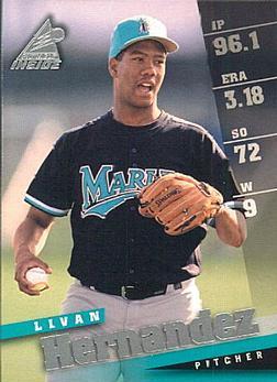 Livan Hernandez #61 Baseball Cards 1998 Pinnacle Inside
