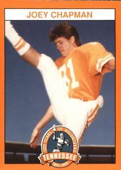 Joey Chapman #3 Football Cards 1990 Tennessee Volunteers Centennial