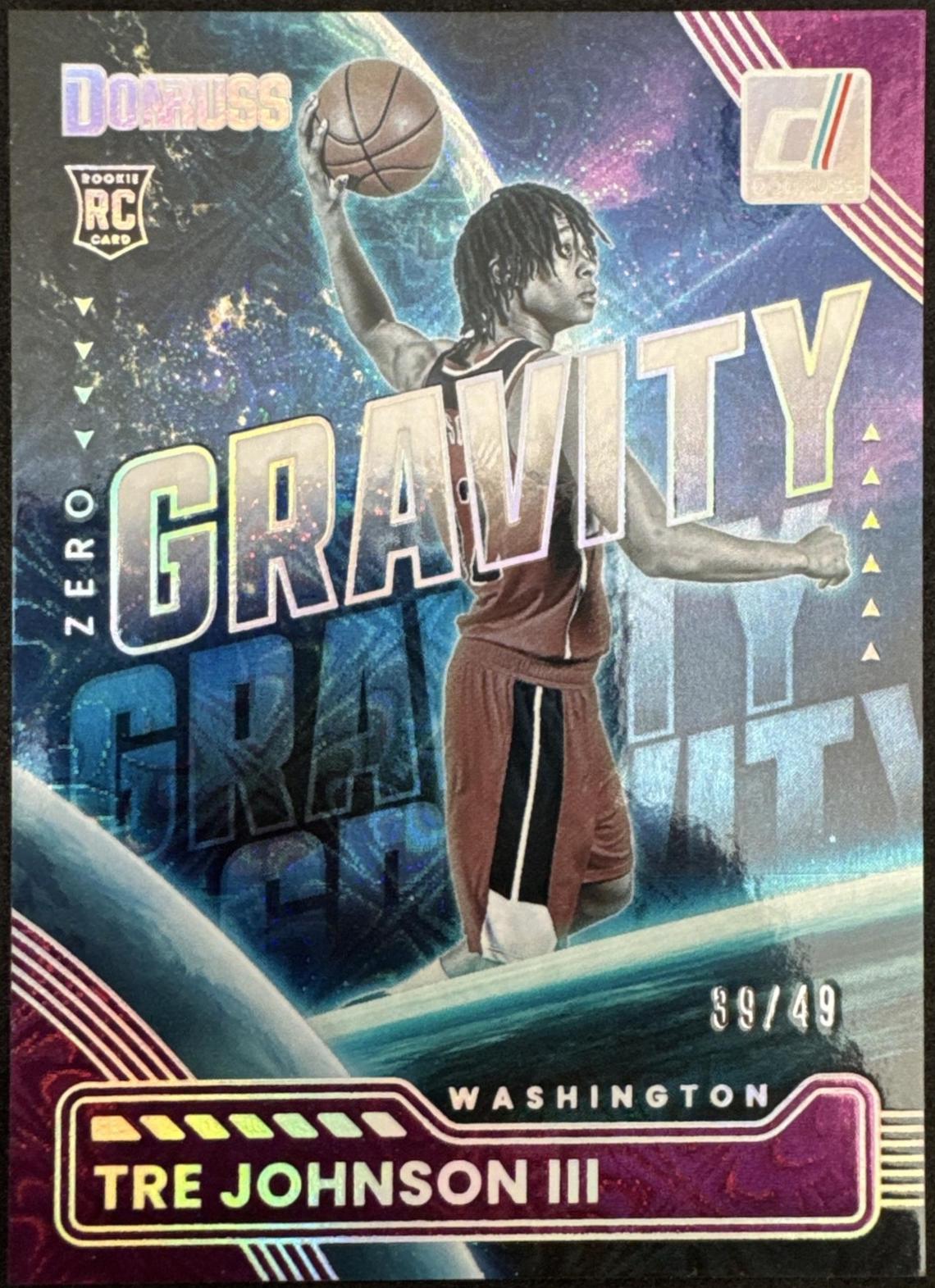Tre Johnson III #7 2025 Panini Donruss Zero Gravity Basketball
