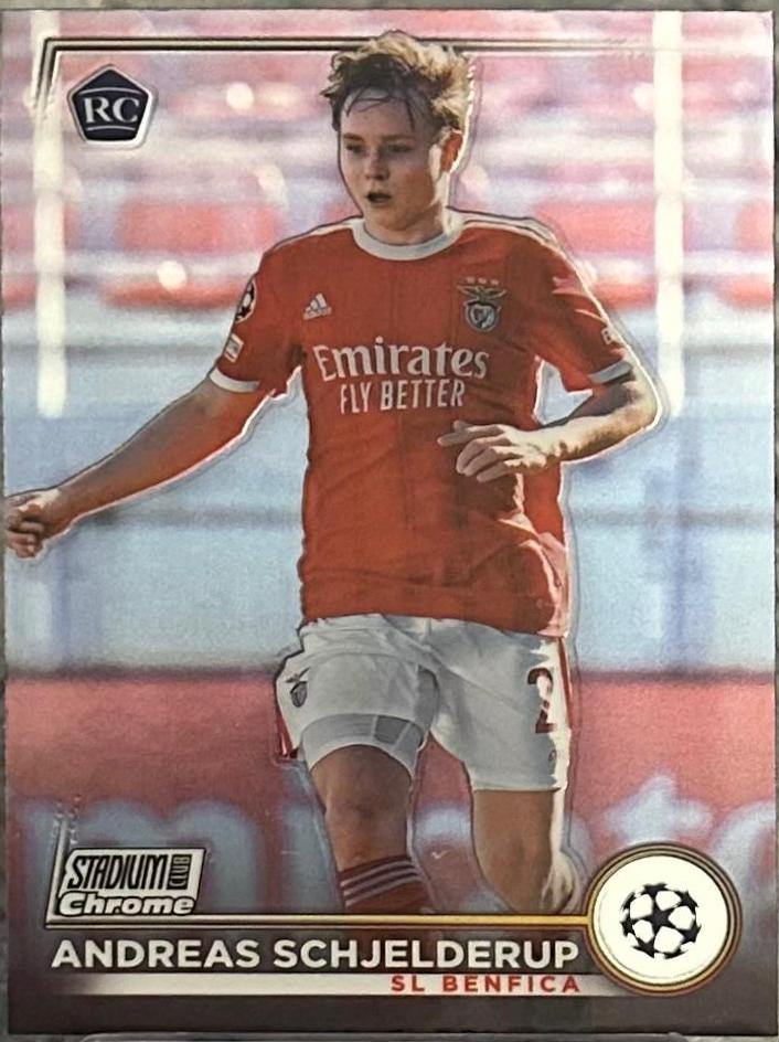 Andreas Schjelderup #89 Soccer Cards 2022 Stadium Club Chrome UEFA Competitions