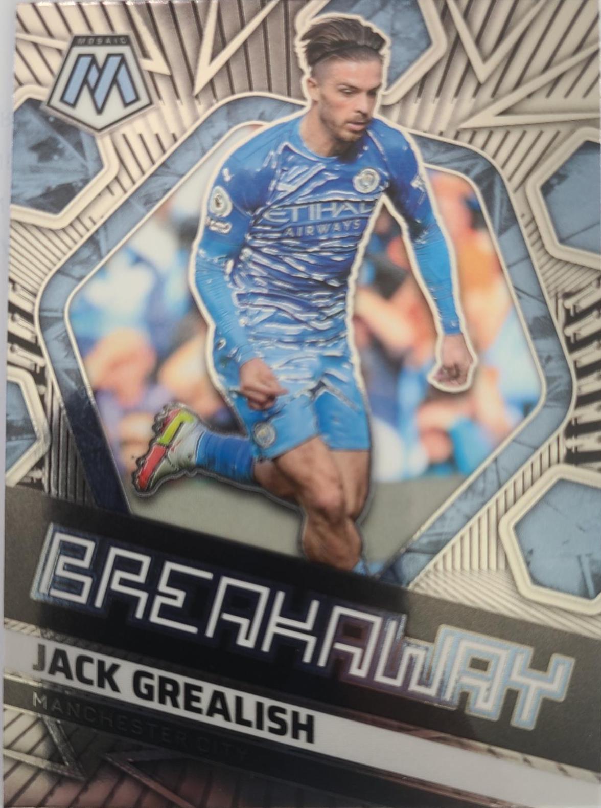 Jack Grealish #2 Soccer Cards 2021 Panini Mosaic Premier League Breakaway