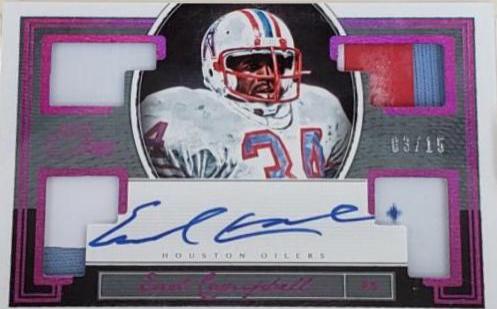 Earl Campbell [Quad Patch Autograph Platinum] #98