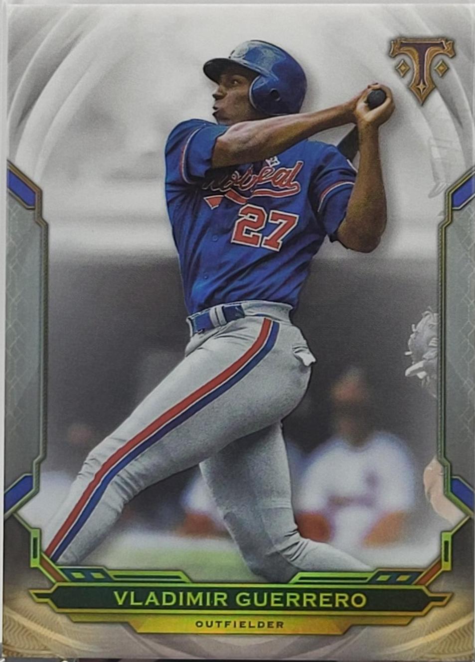 Vladimir Guerrero #89 Baseball Cards 2019 Topps Triple Threads