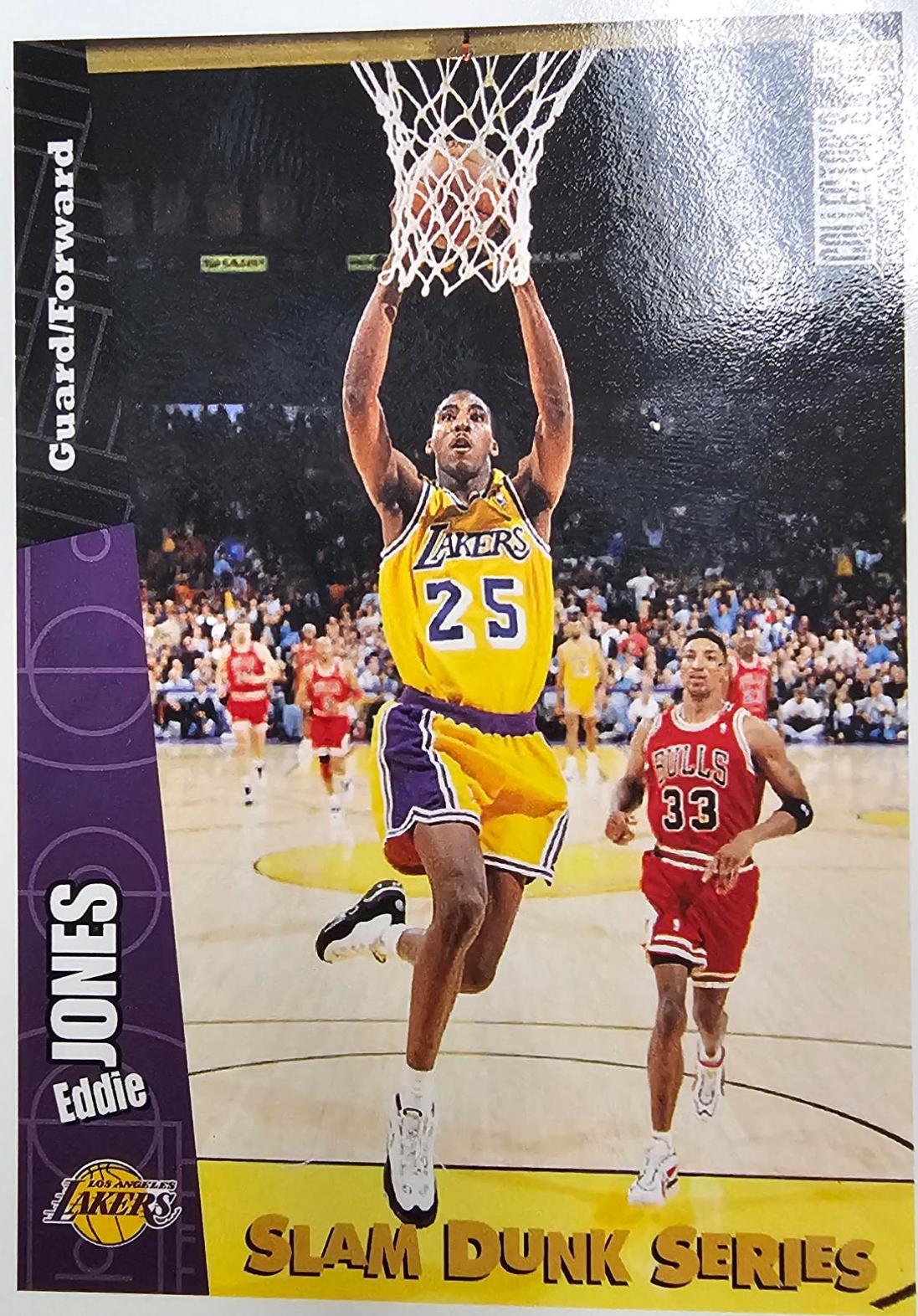 Eddie Jones #16 Basketball Cards 1996 Collector's Choice Slam Dunk Series
