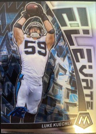 Luke Kuechly #E-LK Football Cards 2023 Panini Mosaic Elevate