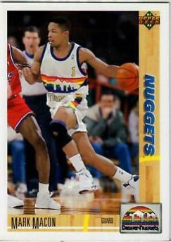 Mark Macon #489 Basketball Cards 1991 Upper Deck