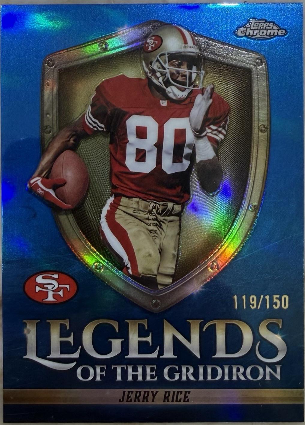 Jerry Rice [Blue Refractor] #LOG-21