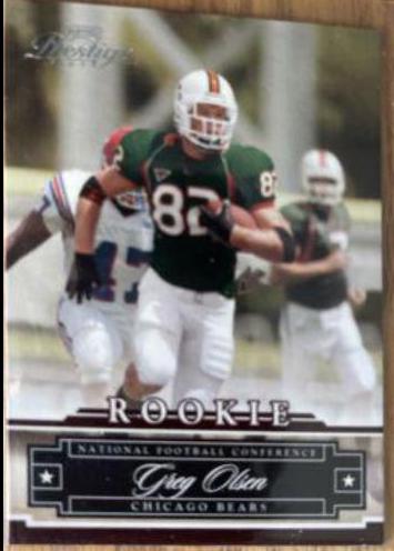 Greg Olsen #178 2007 Playoff Prestige Football