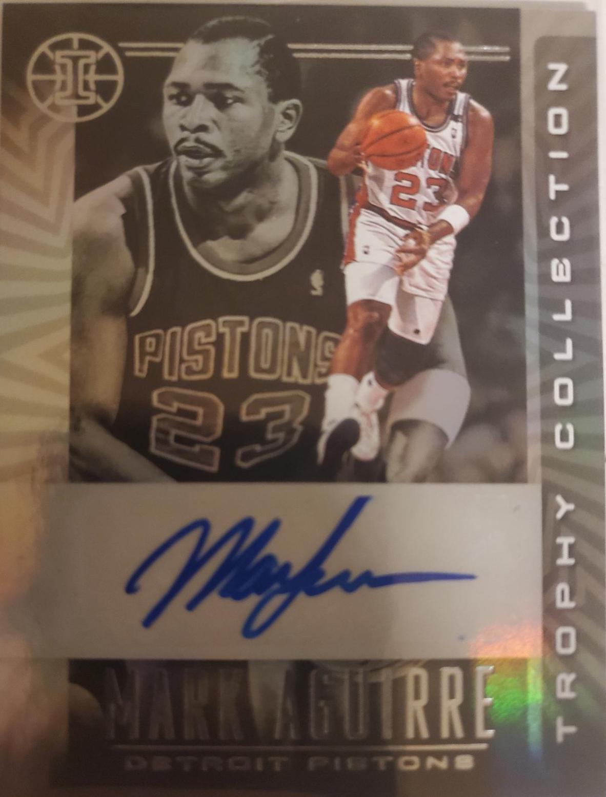 Mark Aguirre #TC-MAG Basketball Cards 2019 Panini Illusions Trophy Collection Signatures
