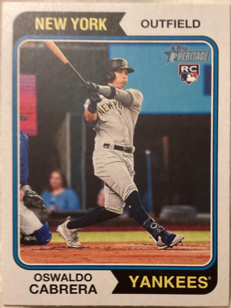 Oswaldo Cabrera #135 Baseball Cards 2023 Topps Heritage