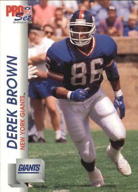 Derek Brown #591 Football Cards 1992 Pro Set