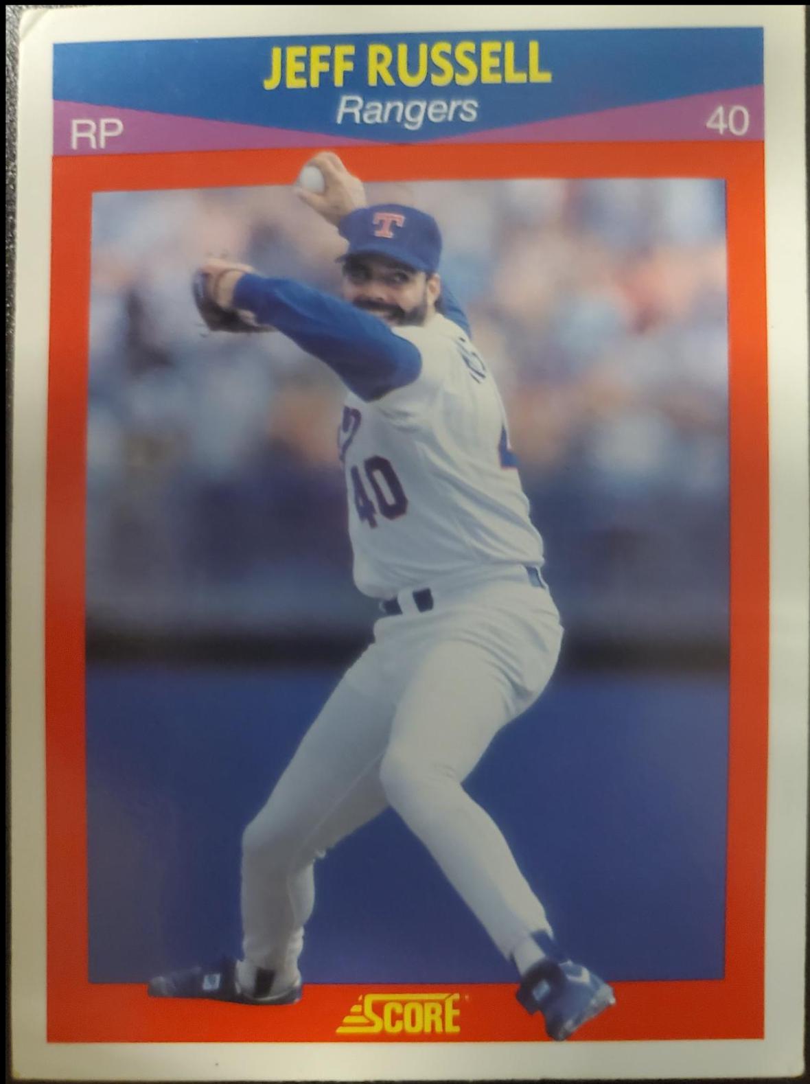 Jeff Russell #23 Baseball Cards 1990 Score Superstars