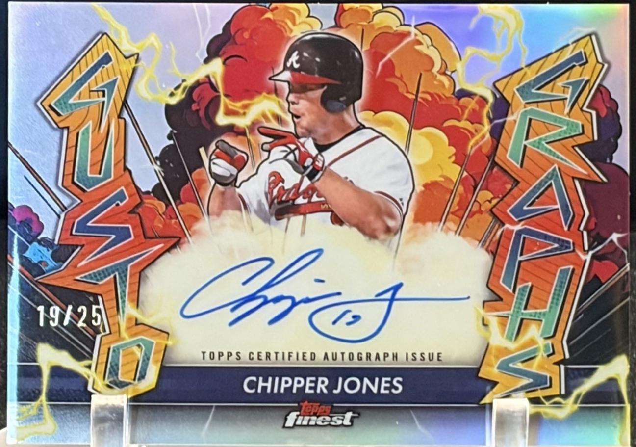 Chipper Jones #GA-CJ 2026 Topps Finest Gustographs Baseball