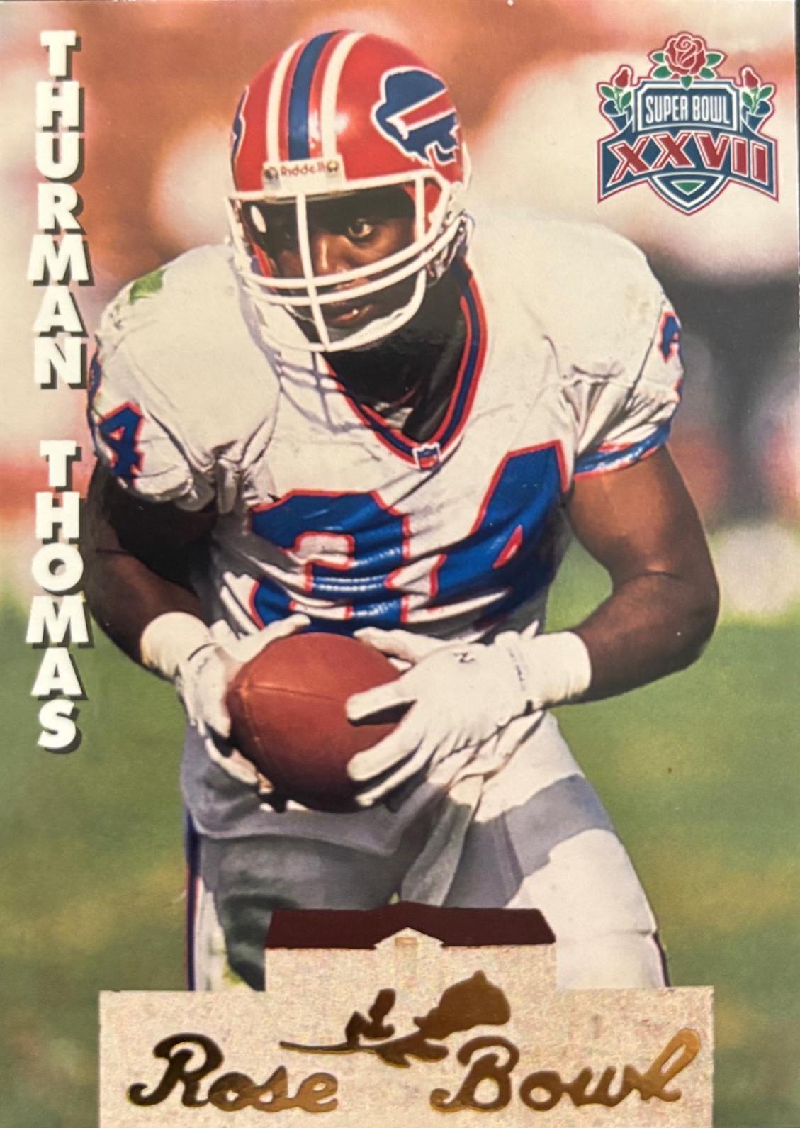 Thurman Thomas #SB18 Football Cards 1993 Pro Set Super Bowl XXVII
