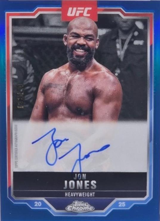 Jon Jones [Blue Refractor] #CVA-JJ Prices | 2025 Topps Chrome UFC 