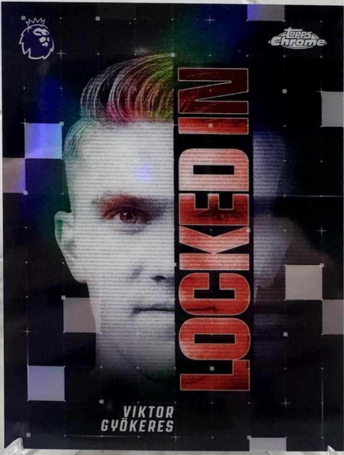 Viktor Gyokeres #LI-5 2025 Topps Chrome Premier League Locked In