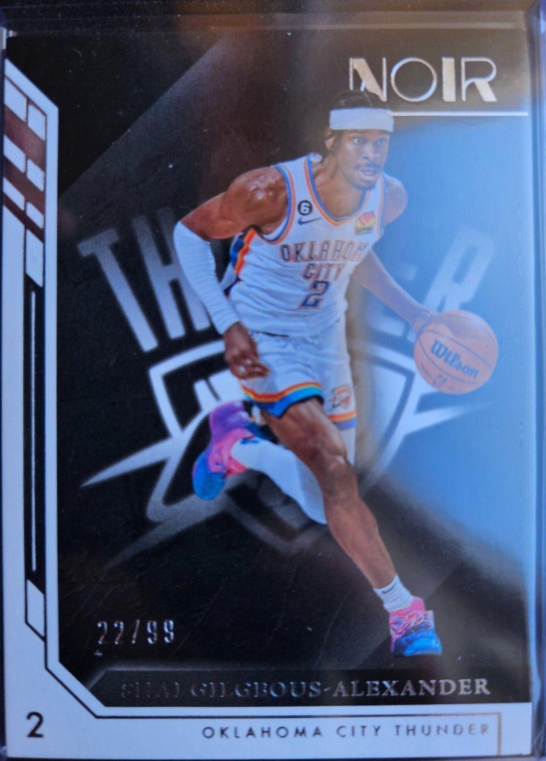 Shai Gilgeous Alexander #8 Basketball Cards 2022 Panini Noir
