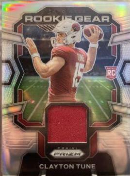 Clayton Tune #RG-CT Football Cards 2023 Panini Prizm Rookie Gear