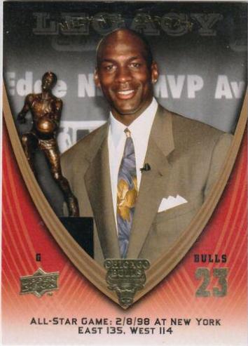 Michael Jordan #1121 Basketball Cards 2008 Upper Deck Jordan Legacy