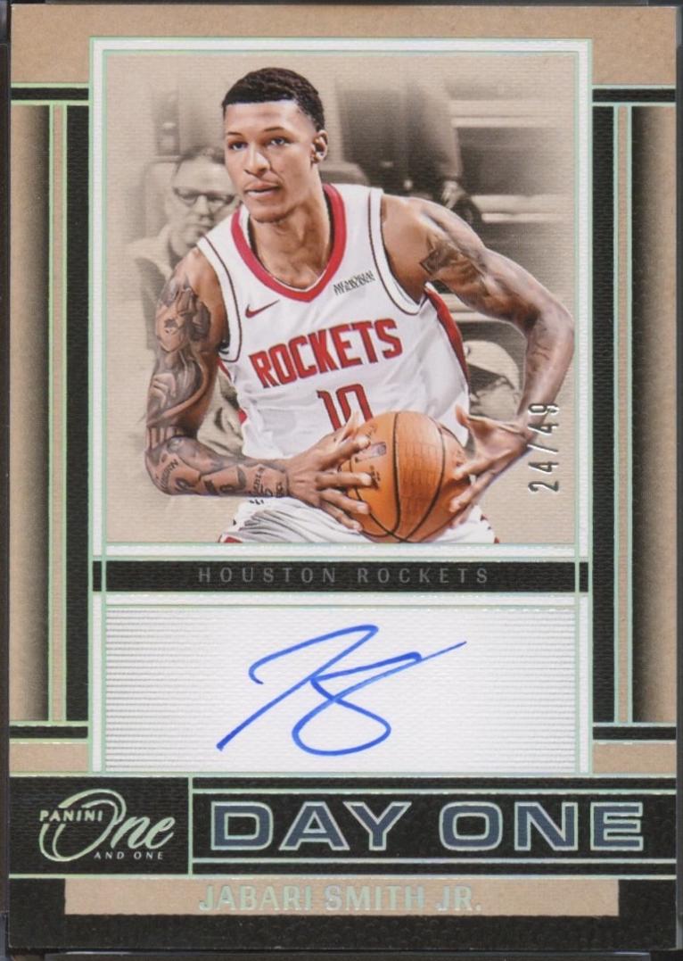 Jabari Smith Jr. #14 2024 Panini One And One Day One Signature Basketball