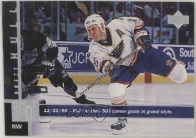 Brett Hull #141 Hockey Cards 1997 Upper Deck