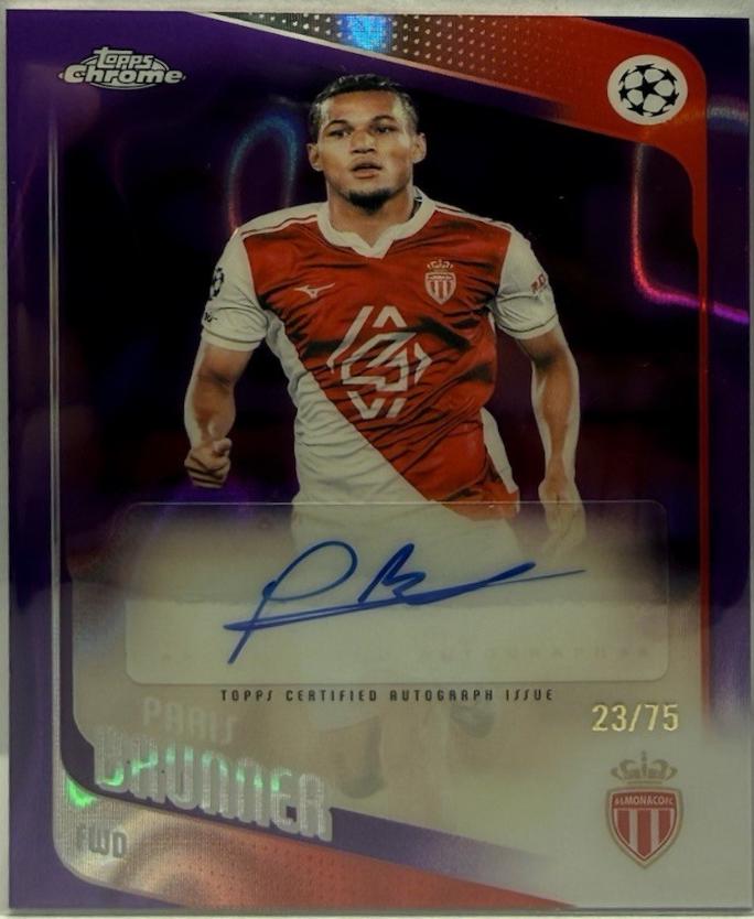 Paris Brunner #CA-PB 2025 Topps Chrome UEFA Autograph
