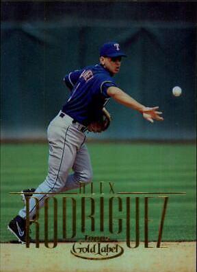Alex Rodriguez #1 Baseball Cards 2002 Topps Gold Label