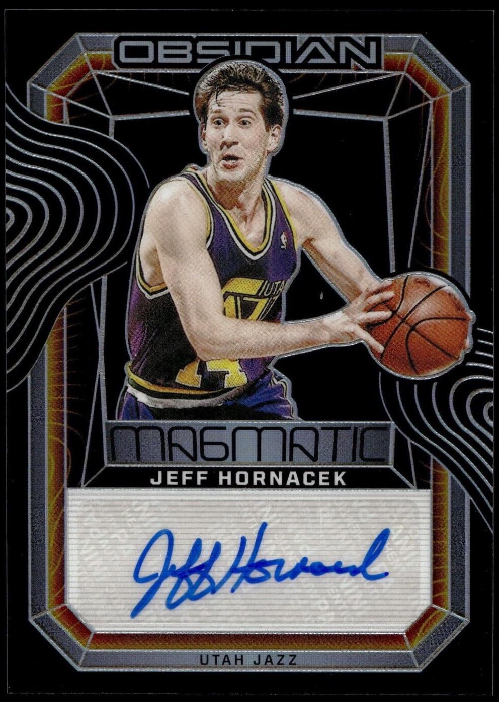 Jeff Hornacek #MS-HON Basketball Cards 2023 Panini Obsidian Magmatic Signature