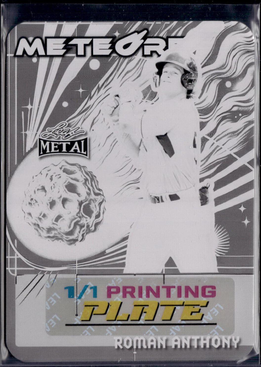 Roman Anthony #MO-RA1 Baseball Cards 2024 Leaf Metal MeteOre