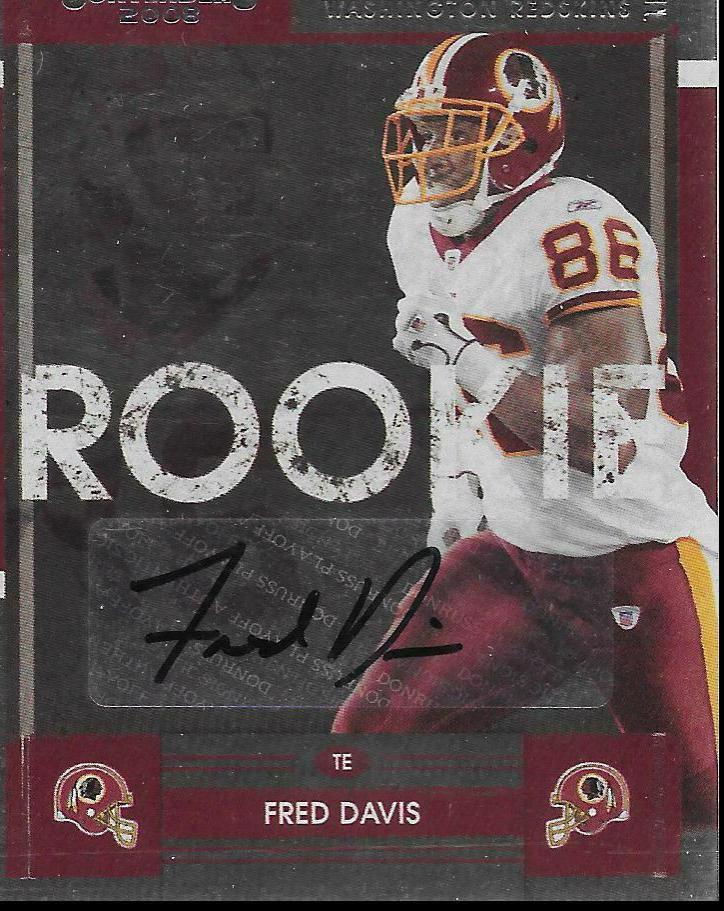 Fred Davis #139 2008 Playoff Contenders Football