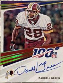 Darrell Green #1 Football Cards 2023 Panini Absolute NFL 100 Signatures