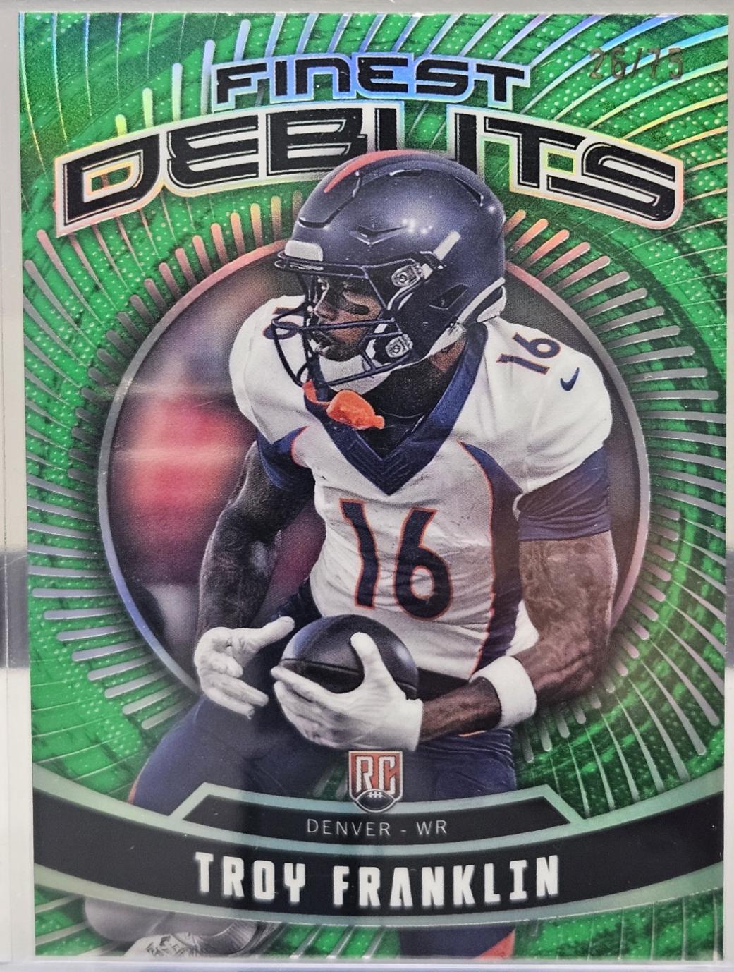 Troy Franklin [Green Refractor] #D-15